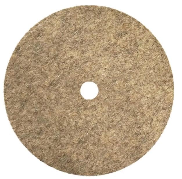 Круг полировочный войлочный жесткий 150х25х32 мм Серый (21455)