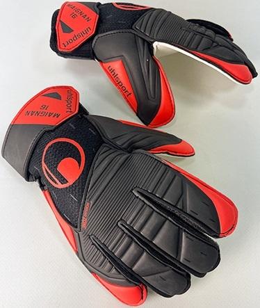 Воротарські рукавички Uhlsport MIKE MAIGNAN STARTER SOFT 1011312 01 2000 р. 5 Чорний/Червоний - фото 2