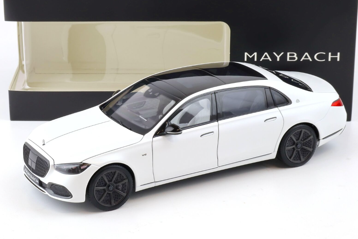 Модель автомобиля Mercedes-Benz Maybach 1:18 S680/X223 2023 Night Series Opalite White Magno (B66960666)