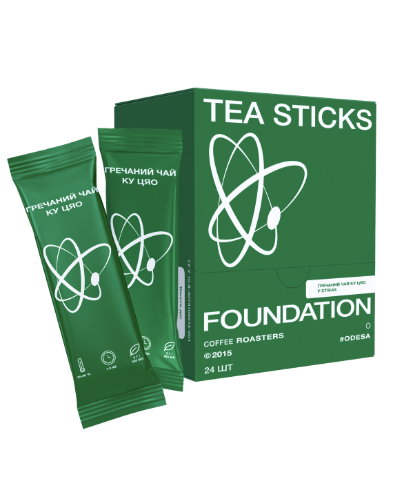 Чай FOUNDATION COFFEE ROASTERS Гречаний Ку Цяо в стиках 24 шт./пак