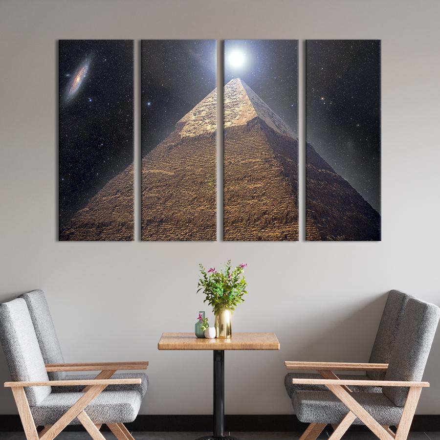 Картина модульная из 4 частей Древняя пирамида фараона M 89x53 см (507-41)