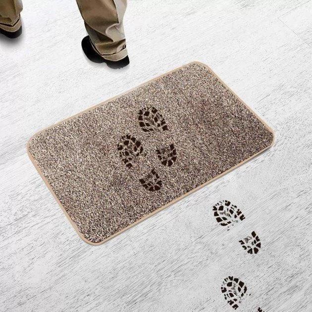 Коврик придверный Clean Step Mat впитывающий прямоугольный - фото 4