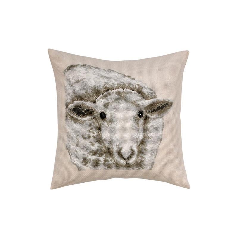 Набор для вышивания крестиком PERMIN 83-6104 White sheep (23934)