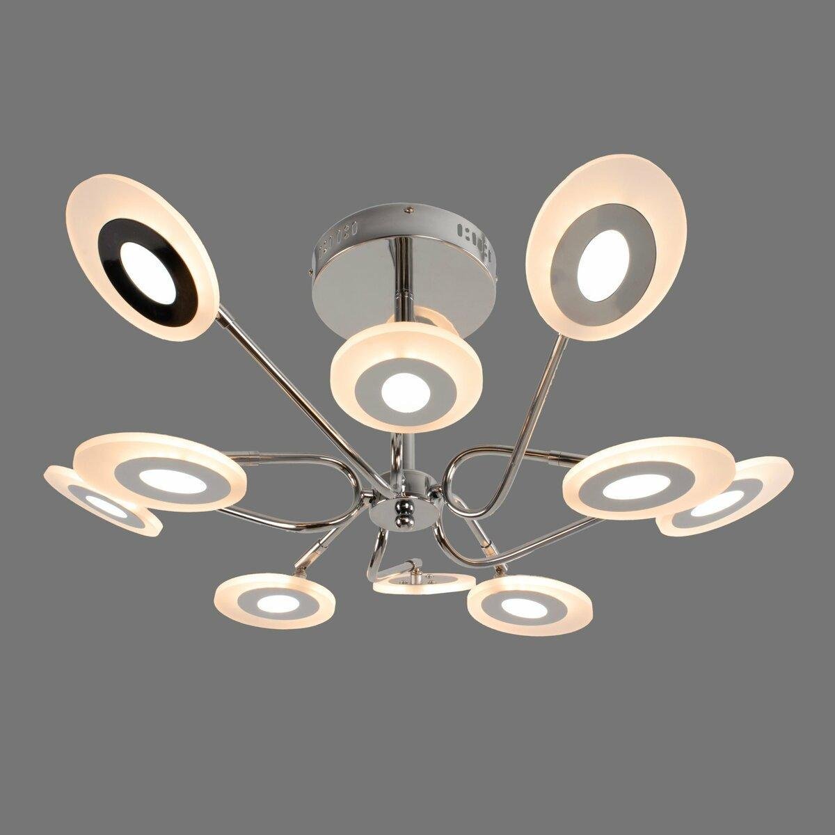 Люстра світлодіодна Sirius 128W 3000-6500К Хром (8929-10 128W)