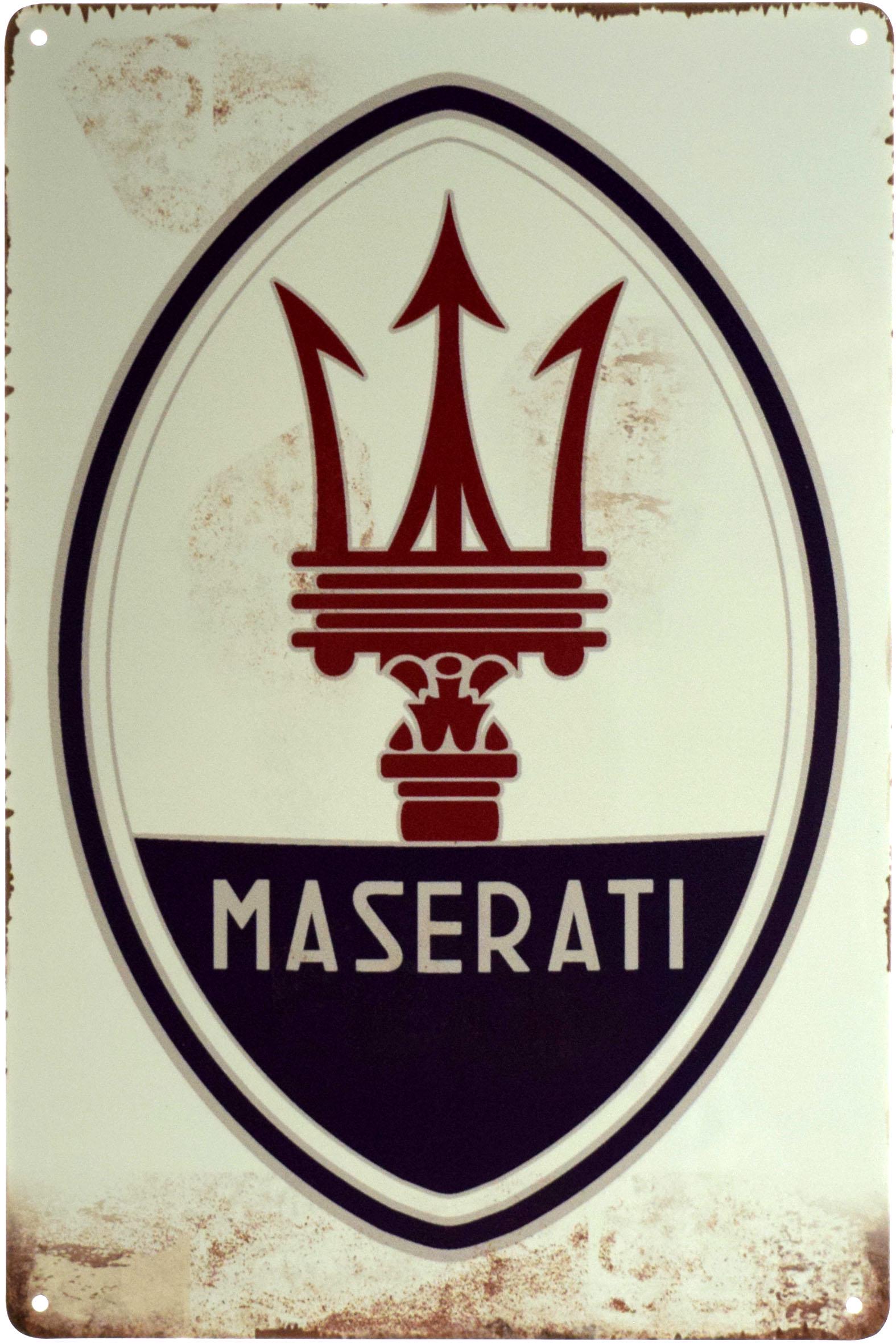 Табличка металева Мазераті/Maserati 20x30 см
