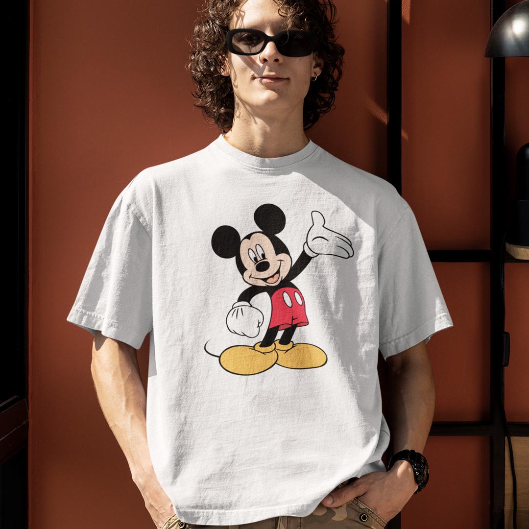 Футболка унисекс Mickey Mouse Hello wht XL Белый (32697689)