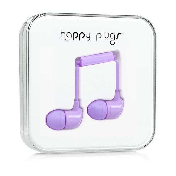 Проводные вакуумные наушники Happy Plugs Headphones In-Ear, Lavender Проводные вакуумные наушники Happy Plugs Headphones In-Ear, Lavender