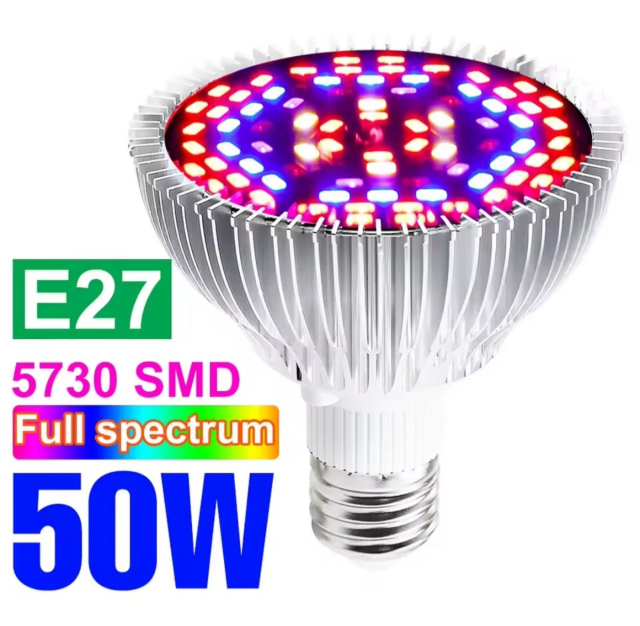 Фітолампа для рослин світлодіодна E27 78 50 Вт - фото 6 Фітолампа для рослин світлодіодна E27 78 50 Вт - фото 6