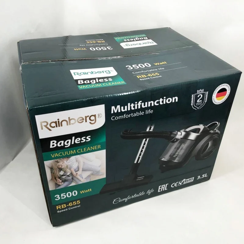 Пилосос Rainberg RB‑655 циклонний HEPA‑фільтр 3500W 3,5 л (ML-05170) - фото 16 Пилосос Rainberg RB‑655 циклонний HEPA‑фільтр 3500W 3,5 л (ML-05170) - фото 16