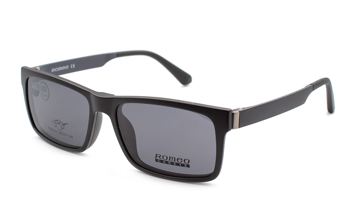 Оправа чоловіча пластикова Romeo 25634-C3 з трьома змінними насадками та футляром (09530)