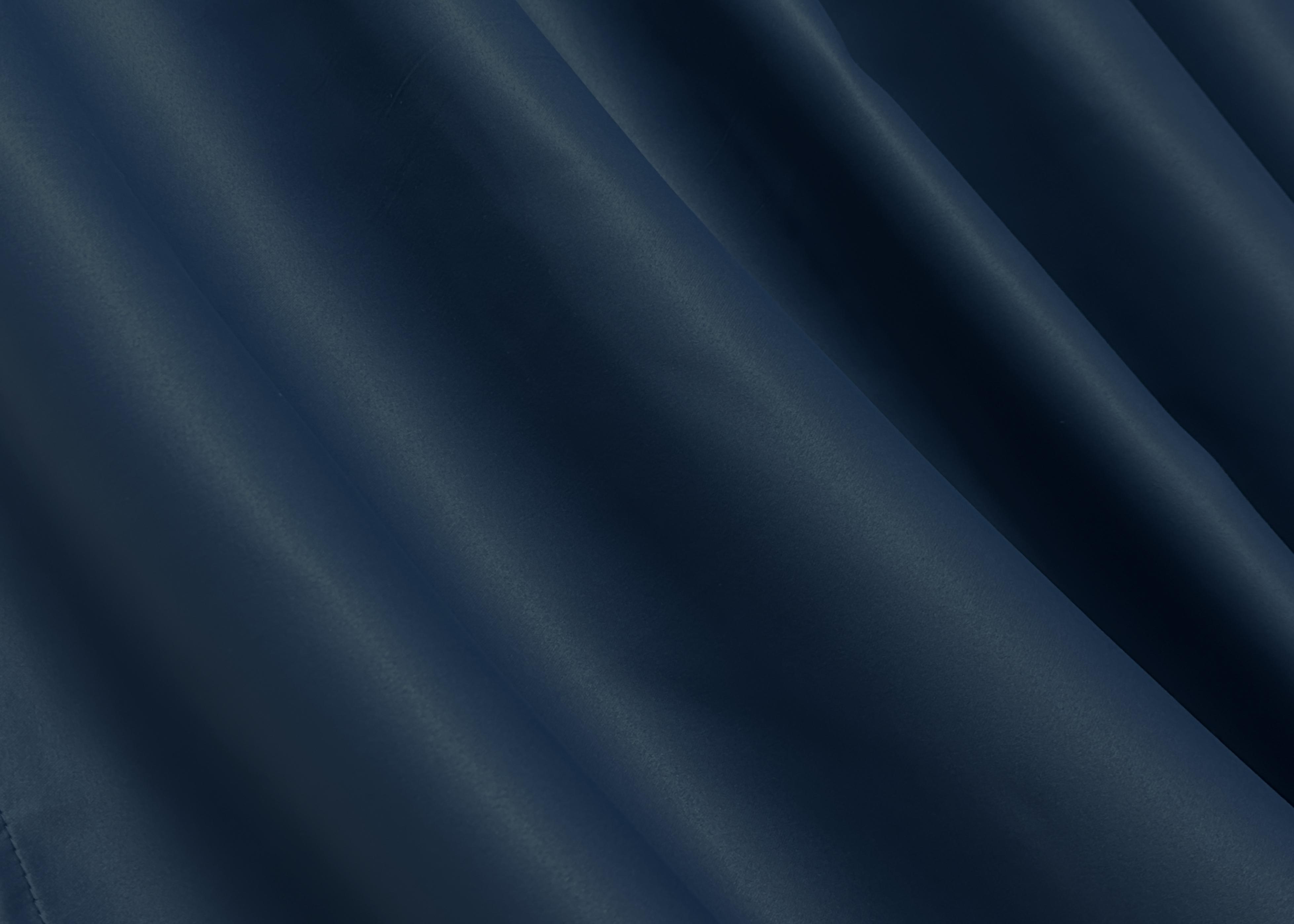 Комплект штор на люверсах VR-Textil Блэкаут Bagema Rvs № 1474ш 150х250 см 2 шт. Синий (37-0256) - фото 7