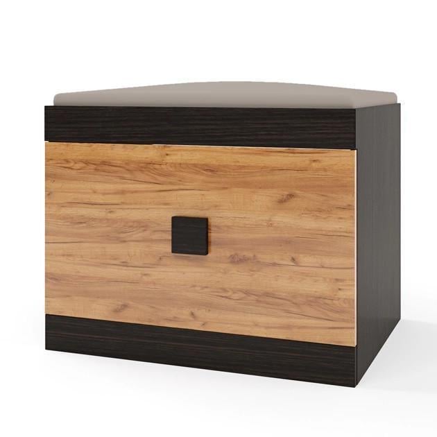 Тумба для взуття Соната ТО-600 Еверест 600х480х466 мм Венге/Крафт Золотий (EVR-20214)