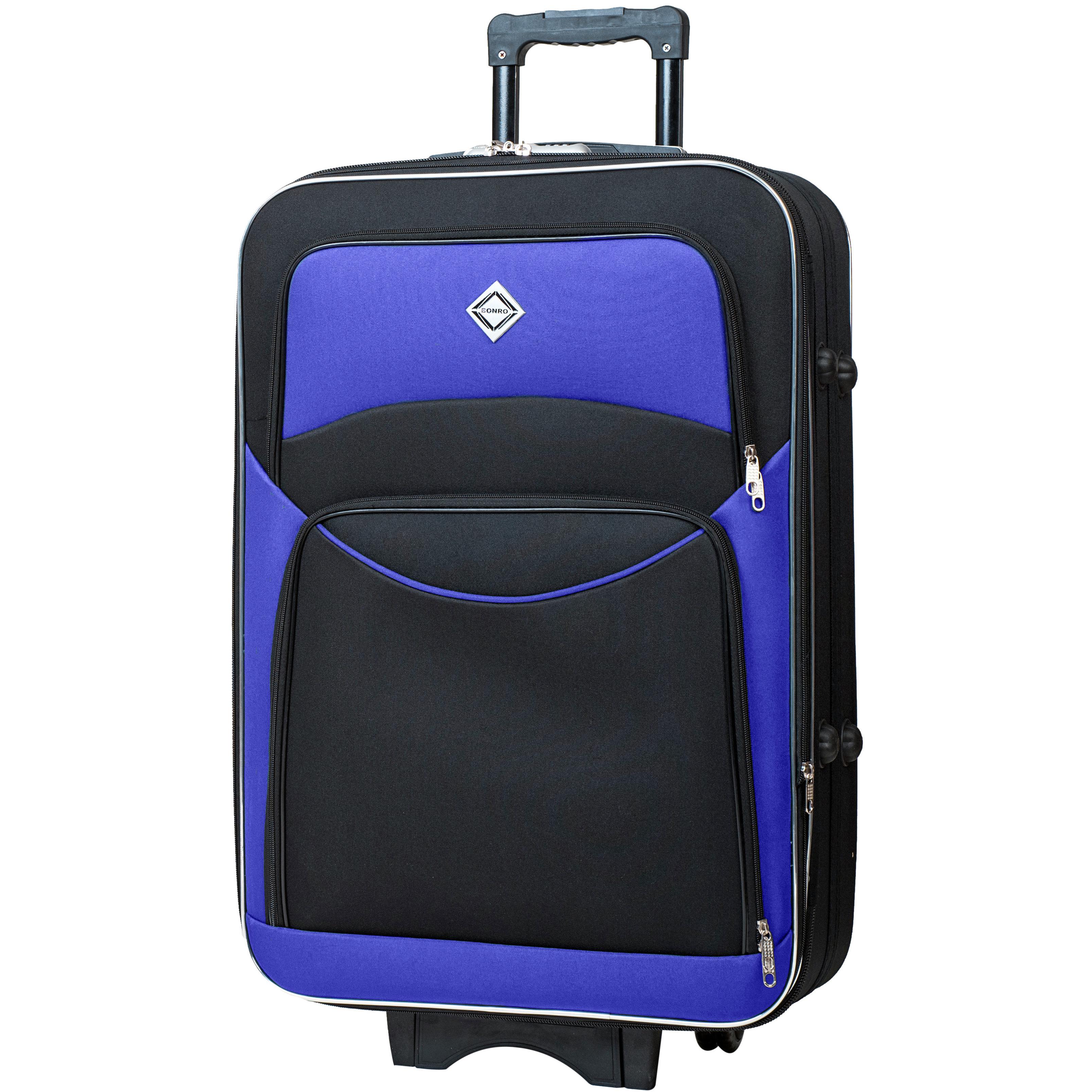 Чемодан дорожный Bonro Style маленький Черный/Темно-синий (1660) - фото 1 Чемодан дорожный Bonro Style маленький Черный/Темно-синий (1660) - фото 1
