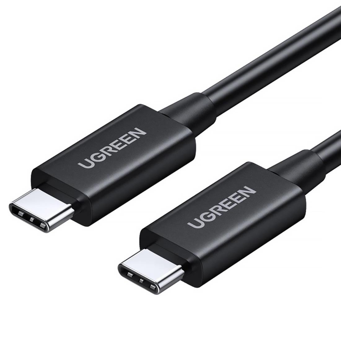 Кабель Type-C на Type-C UGREEN US501 USB 4.0 Thunderbolt 4 M-M 8K/40Gb/s Cable 0,8 м Black (30389)