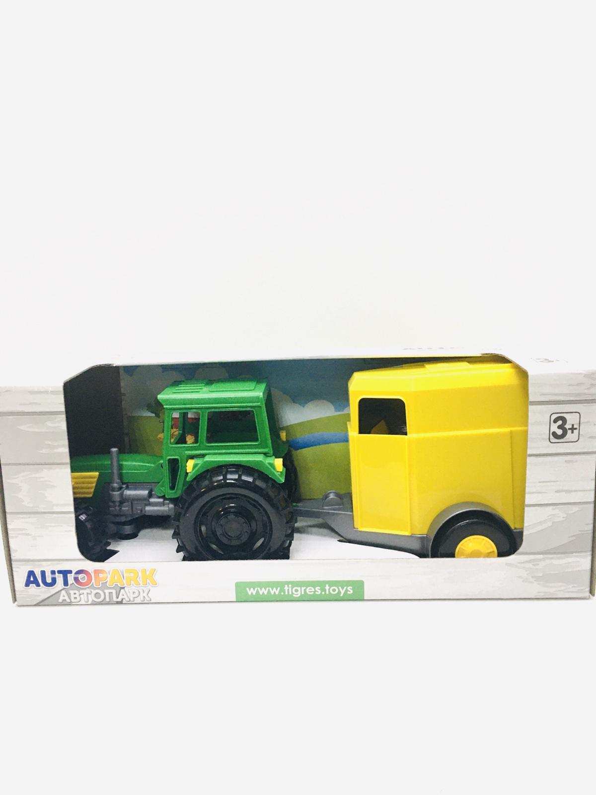 Трактор с прицепом Tigres Зеленый с желтым (39348)