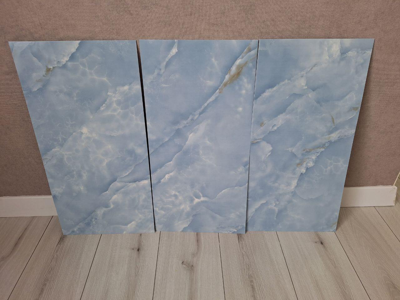 Плитка-самоклейка виниловая мрамор 600х300х2 мм глянцевый (F025) - фото 4