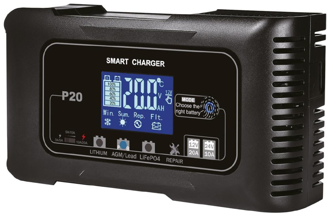 Зарядное устройство автомобильное импульсное lifepo4 AGM/GEL/АКБ 12/24 В 20 А (YTR102181258) Зарядное устройство автомобильное импульсное lifepo4 AGM/GEL/АКБ 12/24 В 20 А (YTR102181258)