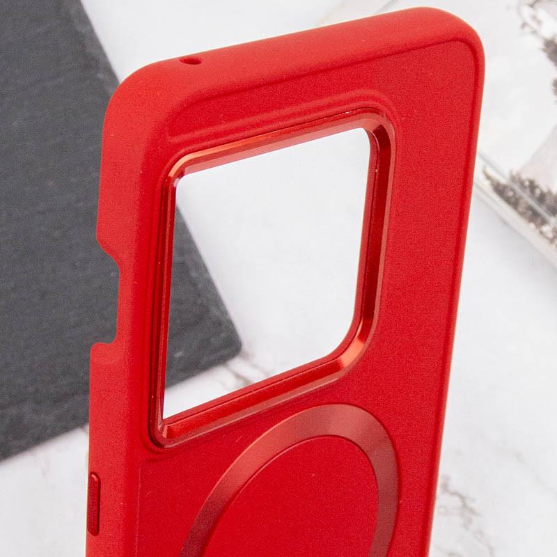 Противоударный TPU чехол Bonbon Metal Style with MagSafe для OnePlus 10 Pro Красный / Red - фото 6