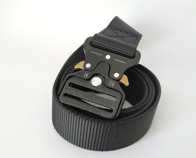 Ремень Assaulter belt с металлической пряжкой 140 см Черный