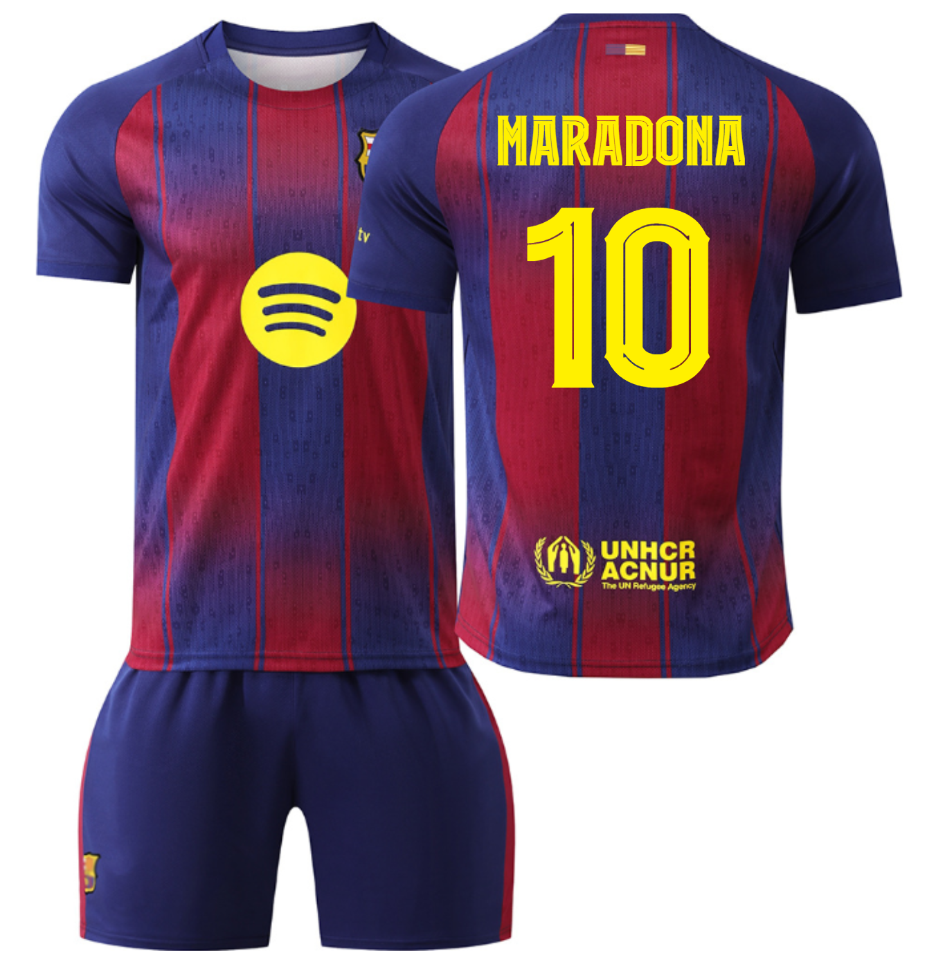 Футбольная форма детская Ronaldinho 10 FC Barcelona сезон 24/25 BR-RND р. 28 148–157 см Красно-синий (585e2e06)