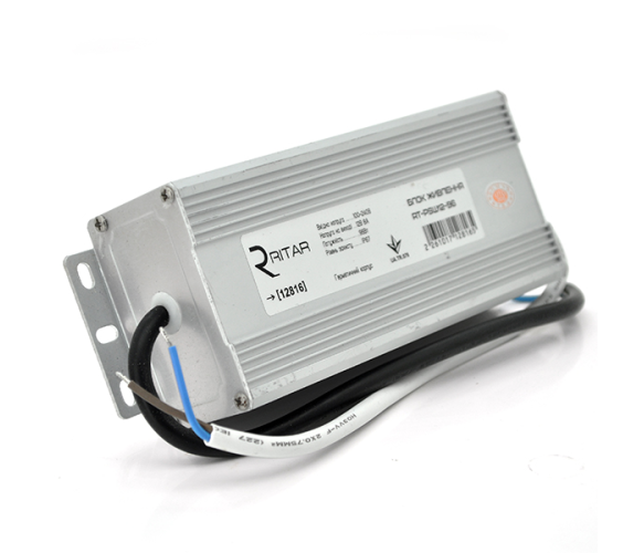 Блок питания импульсный Ritar RTPSW 12-96 12 В 8 А 96 Вт с защитой IP67 для внешнего использования (628392)