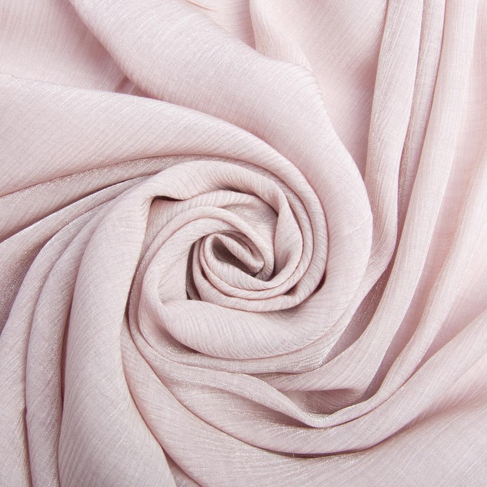 Ткань шифон блеск Сандрыкс однотонная Пудровый (24639)
