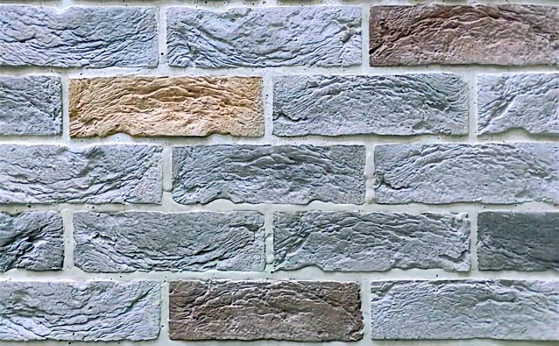Декоративный кирпич фасадный бетонный STONELAK LVIVSKA CEGLA 0,6 м.кв Dim Blue (333325)