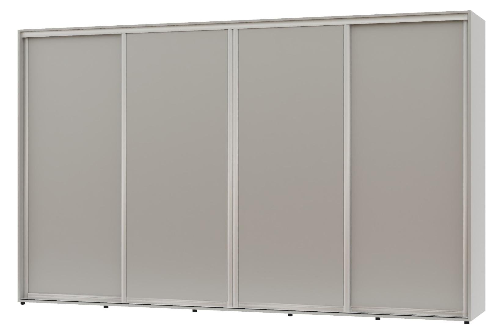 Шкаф-купе четырехдверный Алекса ДСП 370х45х250 см Серый (56956) - фото 1