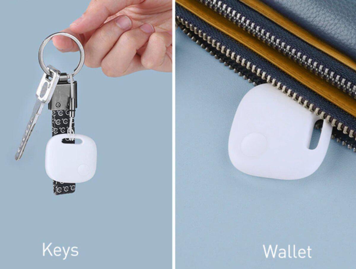 Трекер-брелок Bluetooth BASEUS T2 Pro Smart Device Tracker 80 mAh White (FMTP000002) - фото 4 Трекер-брелок Bluetooth BASEUS T2 Pro Smart Device Tracker 80 mAh White (FMTP000002) - фото 4