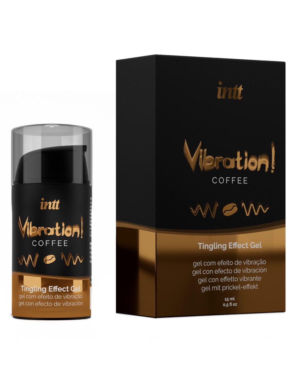 Гель с эффектом вибрации Intt Vibration Coffee 15 мл - фото 2