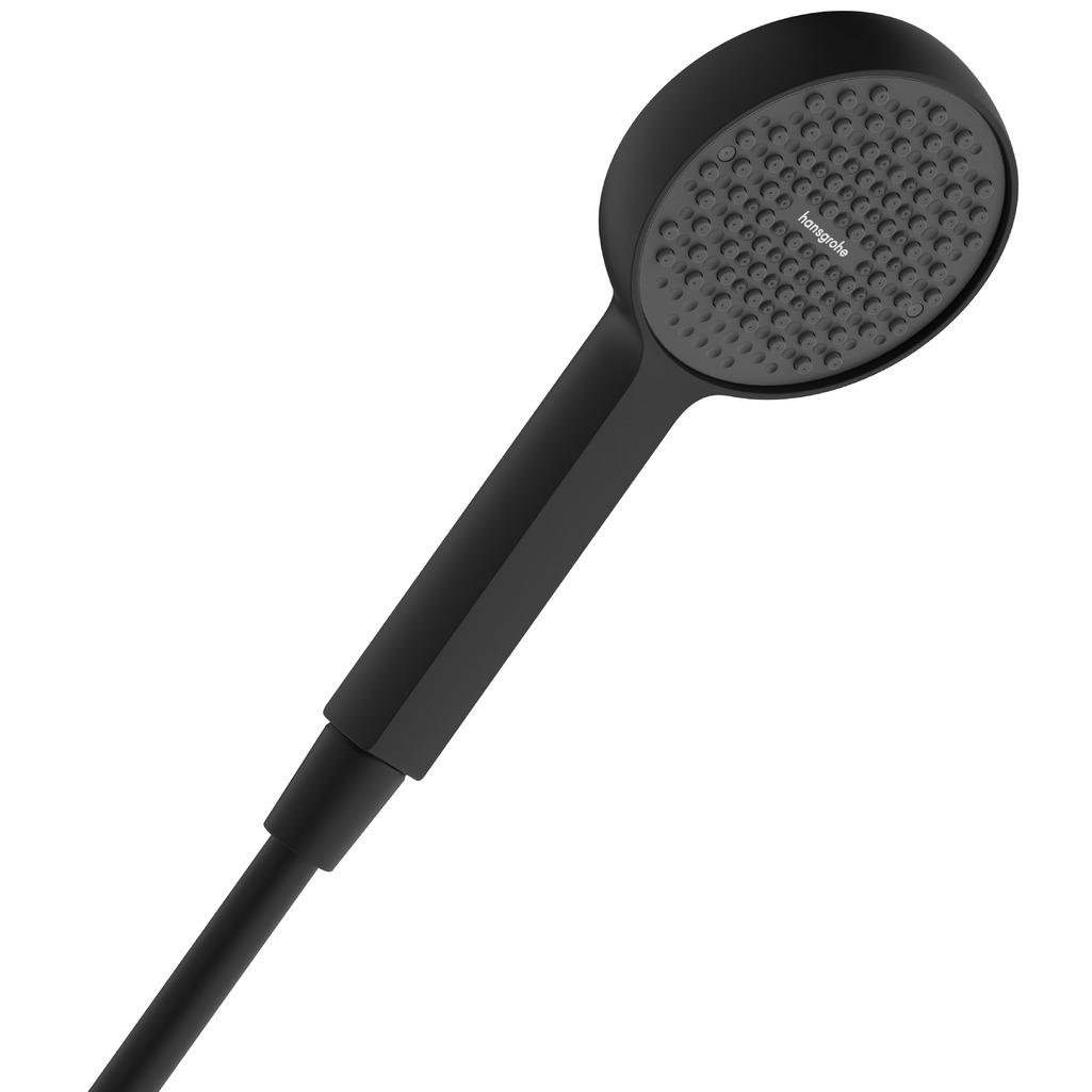 Душова лійка Hansgrohe Activera EcoSmart 28031670 однорежимна 94 мм Чорний (271538)