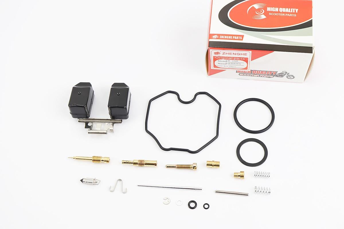 Ремонтний комплект карбюратора до мотоцикла Viper-125-150J 125-150cc 18 дет. та поплавок