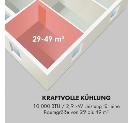 Кондиционер мобильный KLARSTEIN Breeze ECO 10 000 БТЕ 4 режима работы (10032511) - фото 9 Кондиционер мобильный KLARSTEIN Breeze ECO 10 000 БТЕ 4 режима работы (10032511) - фото 9