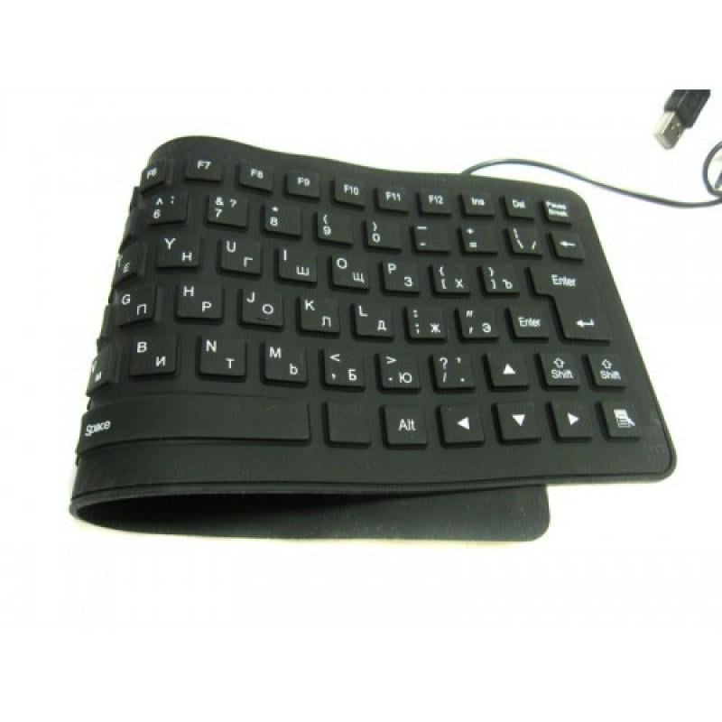 USB клавіатура силіконова Keyboard X3 Чорний (90)