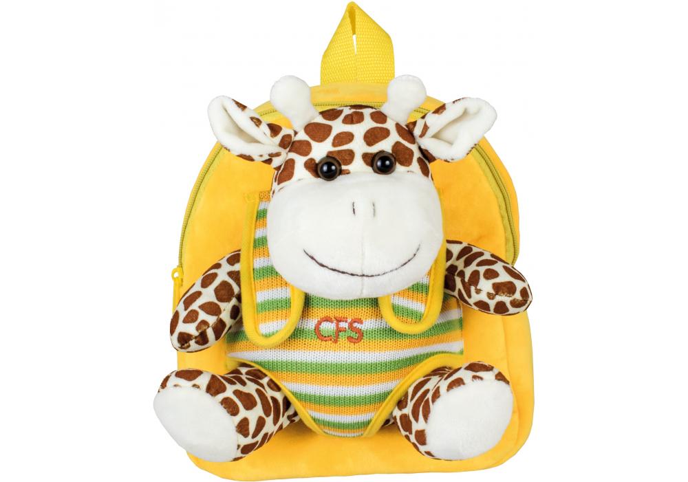 Рюкзак дошкольный Cool For School Giraffe 25х21х15 см 6-15 л Желтый (CF86066)