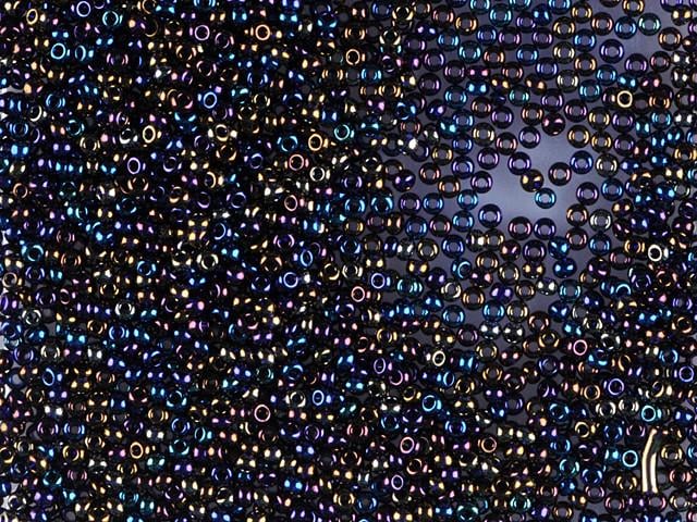 Бісер Preciosa 31110 прозорий райдужний 50 г Синьо-фіолетовий (2698295953)