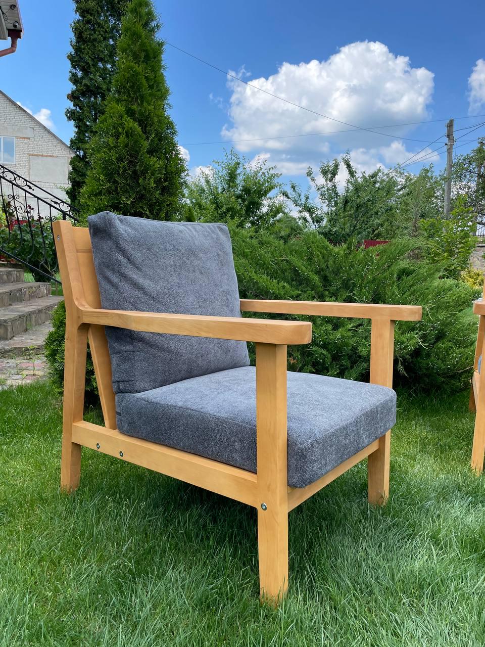 Комплект садових меблів диван/стіл/2 крісла Сірий (11003) - фото 7 Комплект садових меблів диван/стіл/2 крісла Сірий (11003) - фото 7