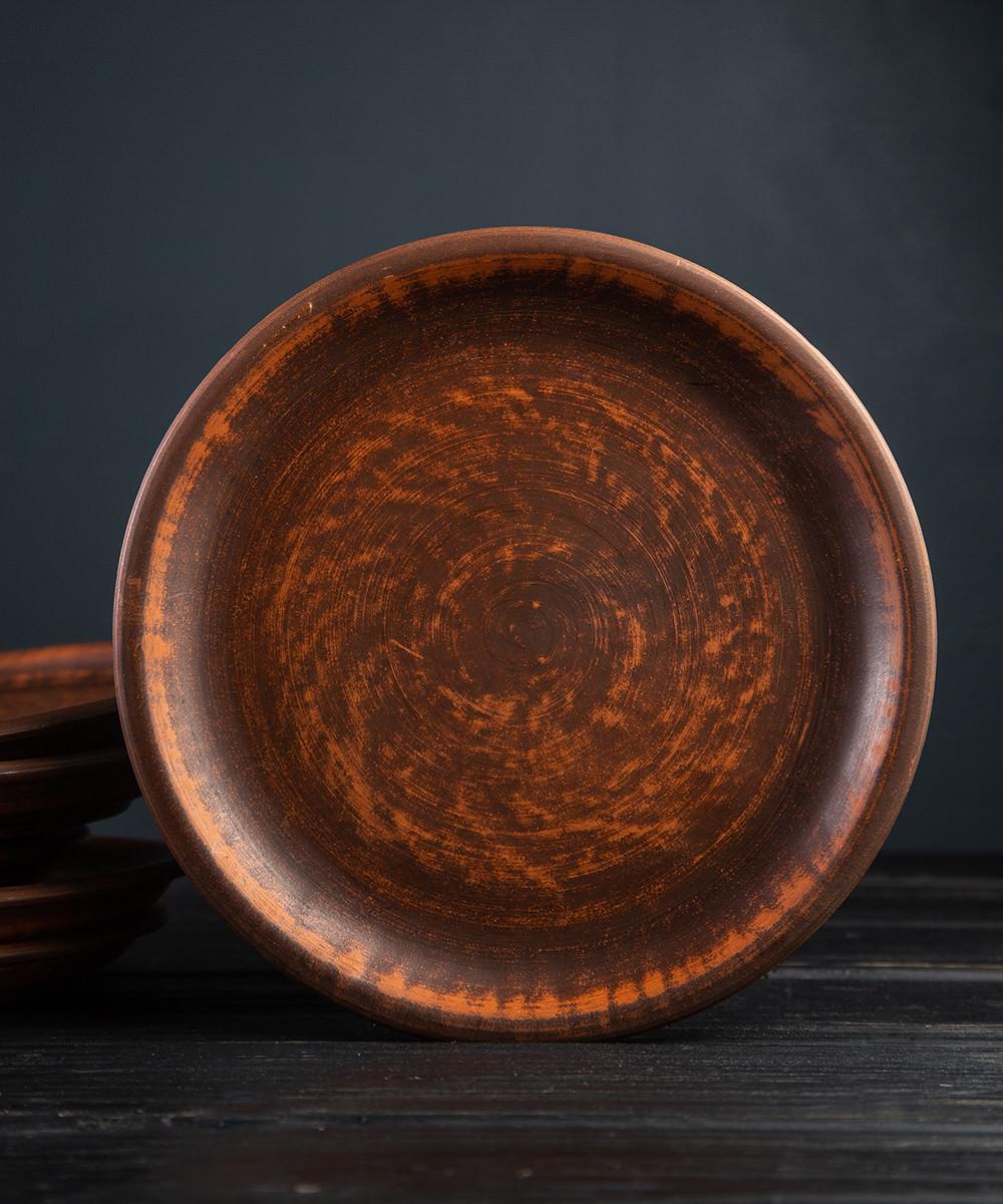 Набор тарелок из красной глины 200 мм 6 шт. (381-6) - фото 4 Набор тарелок из красной глины 200 мм 6 шт. (381-6) - фото 4