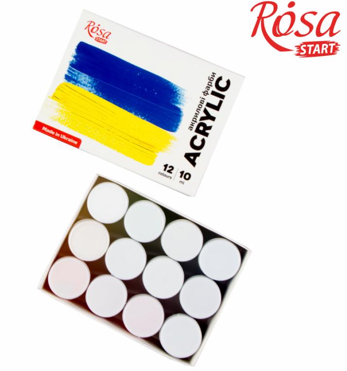 Набор акриловых красок ROSA Start Ukraine 12x10 мл - фото 3