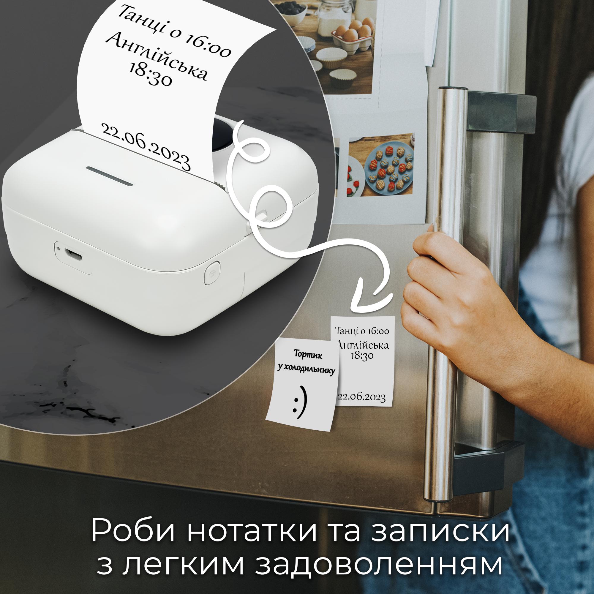 Термопринтер JETIX Mini Printer для друку зі смартфона без заправки чорнил (JMP-S1) - фото 7