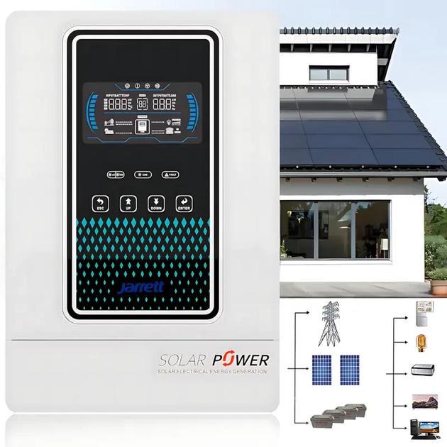 Інвертор гібридний Jarrett з чистою синусоїдою на 48 Вт JAXM-4.5KW з LCD 6,25'' 4500 Вт (G9159) - фото 4 Інвертор гібридний Jarrett з чистою синусоїдою на 48 Вт JAXM-4.5KW з LCD 6,25'' 4500 Вт (G9159) - фото 4