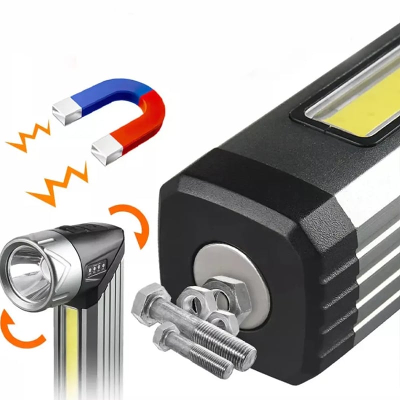 Ліхтарик світлодіодний 508-OSL + COB портативний поворотний USB магнітний (23678374) - фото 7 Ліхтарик світлодіодний 508-OSL + COB портативний поворотний USB магнітний (23678374) - фото 7