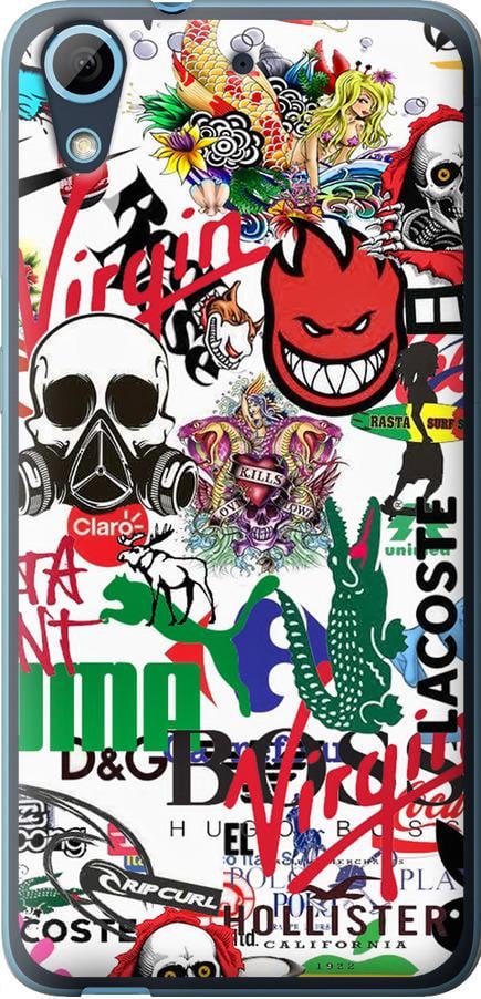 Чехол на HTC Desire 628 Dual Sim Many different logos (4022u-949-42517) Чехол на HTC Desire 628 Dual Sim Many different logos (4022u-949-42517)