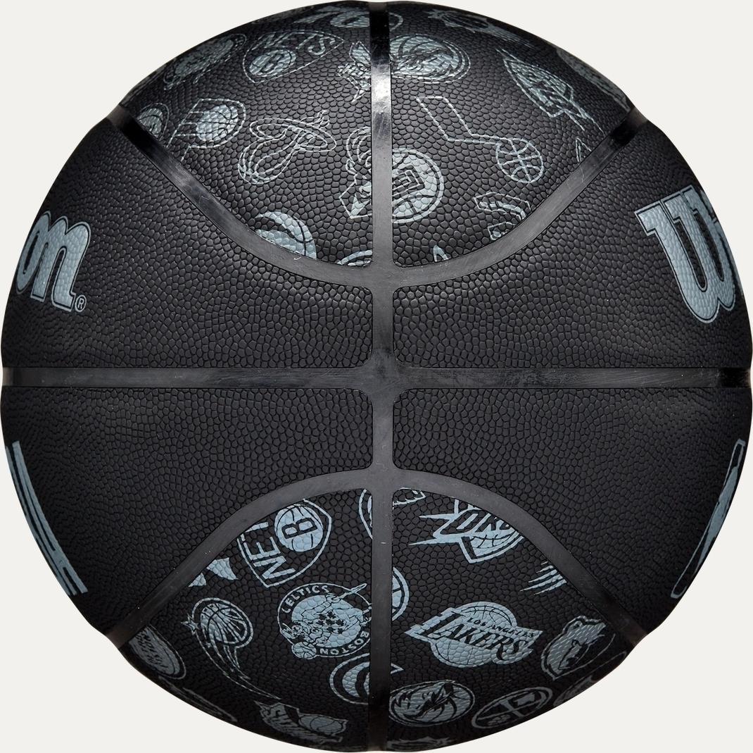 Баскетбольний м'яч Wilson NBA ALL TEAM р. 6 Чорно-блакитний (WTB1300XBNBA6) - фото 4 Баскетбольний м'яч Wilson NBA ALL TEAM р. 6 Чорно-блакитний (WTB1300XBNBA6) - фото 4