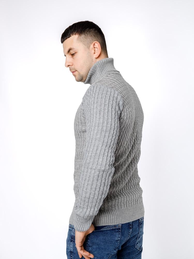 Гольф с длинным рукавом р. 50 Серый (SKT000940921) - фото 3 Гольф с длинным рукавом р. 50 Серый (SKT000940921) - фото 3