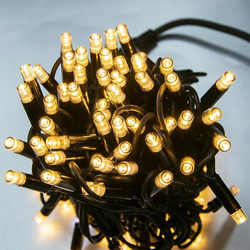 Гирлянда уличная Xmas LED 100L 3,3 Line WW 10 м Теплый белый (018688)