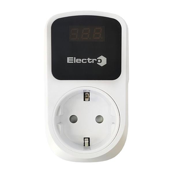 Реле контроля напряжения для защиты бытовых электроприборов в розетку 16А 140-180 В/230-280 В (RP1N16BL2)