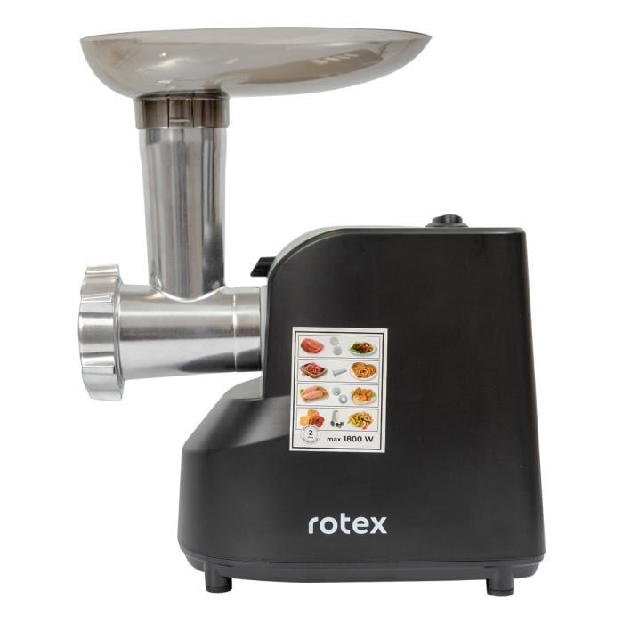 Мясорубка электрическая Rotex RMG180-B MultiFun 1800 Вт реверс овощерезка с 3 барабанами Черный. Мясорубка электрическая Rotex RMG180-B MultiFun 1800 Вт реверс овощерезка с 3 барабанами Черный.