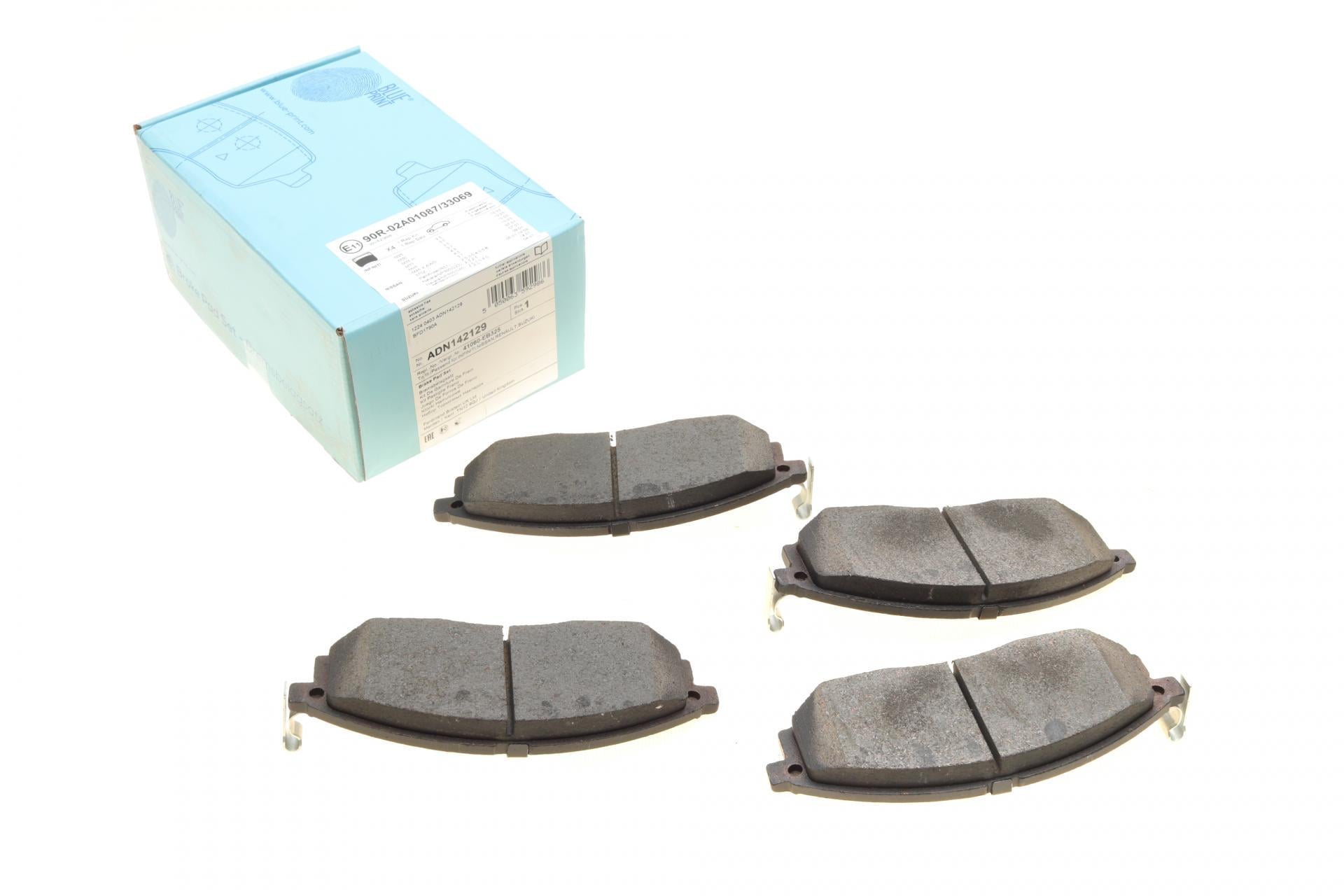 Колодки тормозные передние BLUE PRINT для Renault Koleos 08-/Nissan Qashqai 07-13/Pathfinder/NP300/Murano 05- (ADN142129)