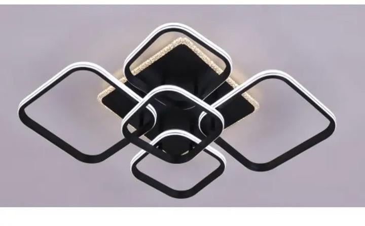 Люстра стельова світлодіодна Valeso V K38549-2+2+1 BK 150W (00000140455)